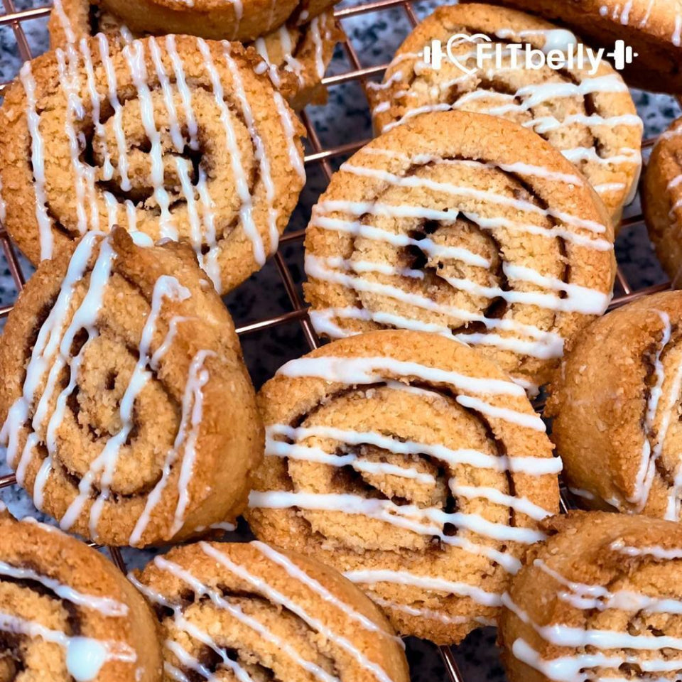 Keto Cinnamon Roll Cookies – Sugar-Free, Diabetic-Friendly (8 Pack)