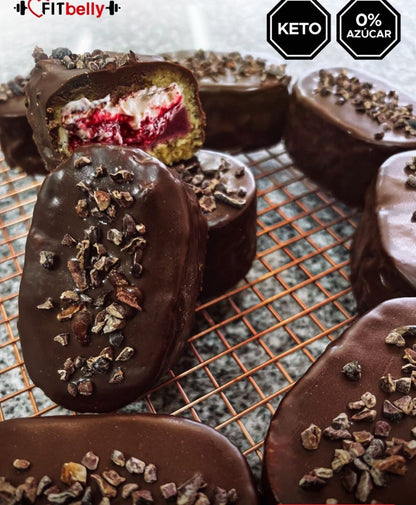 Mini Keto Meloso – Sugar-Free Strawberry Cream & Dark Chocolate (Whole Cake)