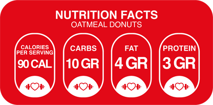 Sugar-Free Donuts (9-Pack) – Oatmeal-Based, Sweetened with Lakanto