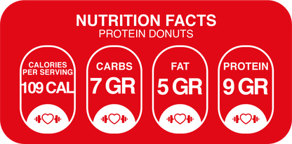 Protein Donuts – 9-Pack – 9g Protein Per Donut – Sugar-Free, Guilt-Free